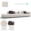 Persa 3 Seater Luxury Oversized Cream Sectional Sofa