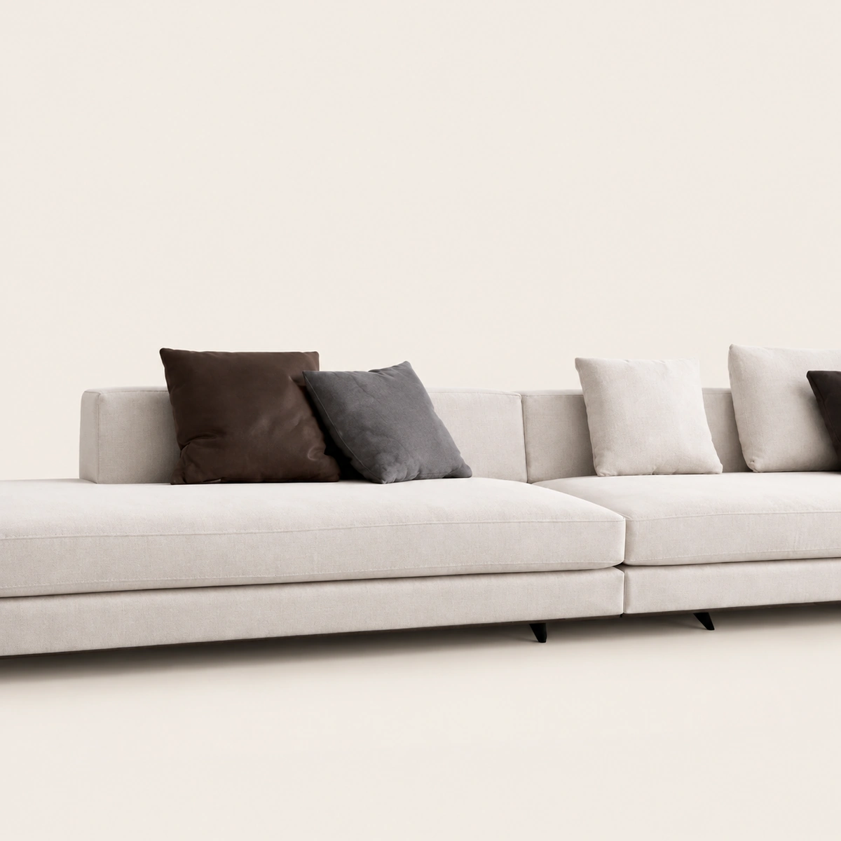 Persa 3 Seater Luxury Oversized Cream Sectional Sofa