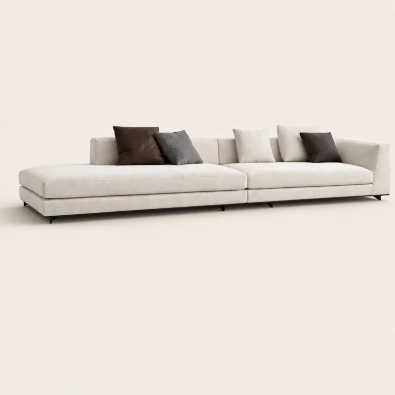 Persa 3 Seater Luxury Oversized Cream Sectional Sofa