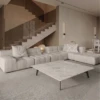 Rano Coffee Table Square White Sintered Stone Black Metal Frame – 7 Luxury Design Features