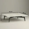 RANO MODERN BLACK & WHITE COFFEE TABLE - luxury furniture Dubai UAE
