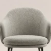 Rona Grey Leather Dining Chair - luxury furniture Dubai UAE