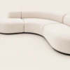 Serena 3 Seater Minimalist Curved Sectional Sofa - luxury furniture Dubai UAE