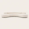 Serena 3 Seater Minimalist Curved Sectional Sofa