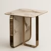 White Sintered Side Table