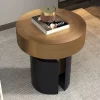 Gold Black Side Table