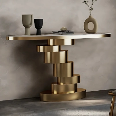 ALCON GOLD CONSOLE TABLE