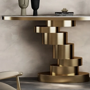 ALCON GOLD CONSOLE TABLE
