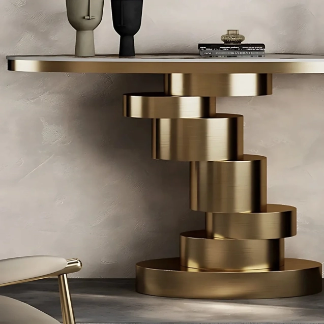 ALCON GOLD CONSOLE TABLE