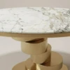 Alcon Gold & White Coffee Console Table 140cm | Luxury Sintered Stone Coffee Table UAE