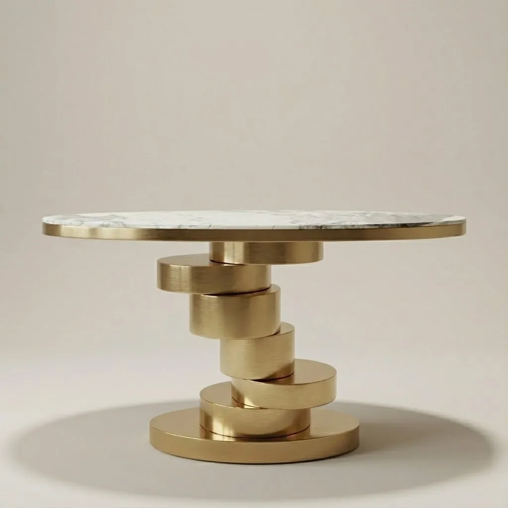 ALCON GOLD CONSOLE TABLE