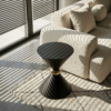 Galina Black Steel Side Table - luxury furniture Dubai UAE