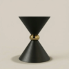Elegant Galina Side Table – Modern Black Steel Accent Table 60cm 2026