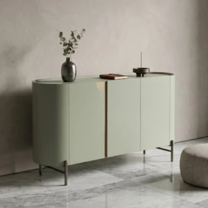 wood & steel buffet cabinet in UAE