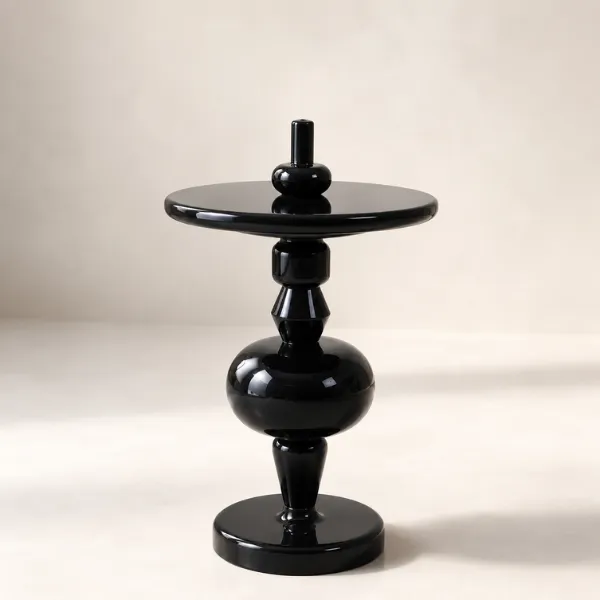 Modern black side table in UAE
