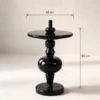 Modern Black side table in UAE