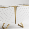 Yona White & Gold Buffet Cabinet - luxury furniture Dubai UAE