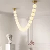 Long Gold Ceiling Light