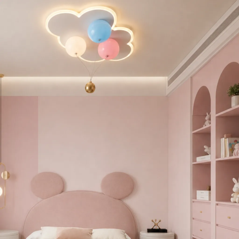 Modern Cloudy Ceiling Light – Elegant Warm 3000K Kids Room Light 2026