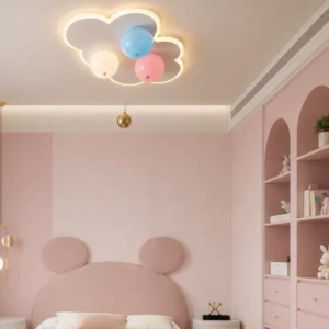 CLOUDY WHITE METAL CEILING LIGHT