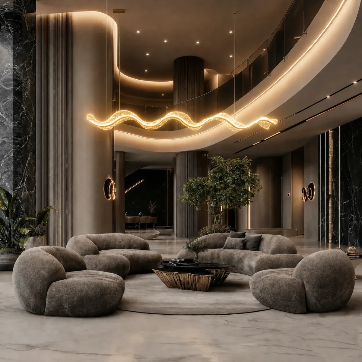 Luxury ceiling light in UAE