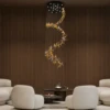 Lamara Glaze Gold Pendant Light - luxury furniture Dubai UAE