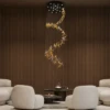 LAMARA GLAZE GOLD PENDANT LIGHT - luxury furniture Dubai UAE