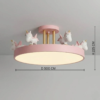 Modern Lanima Ceiling Light – Stylish 48W Warm LED Kids Room Light 2026