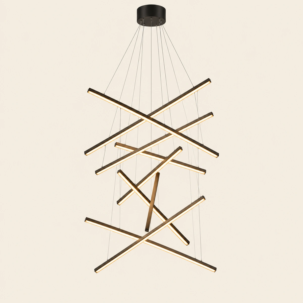 Pali Black Metal & Acrylic Pendant Light