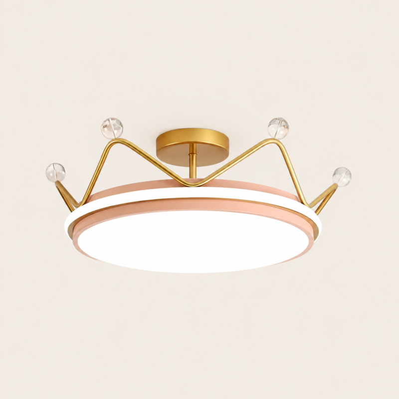 Modern Roundy Ceiling Light – Stylish Warm LED Iron Acrylic Light 2026