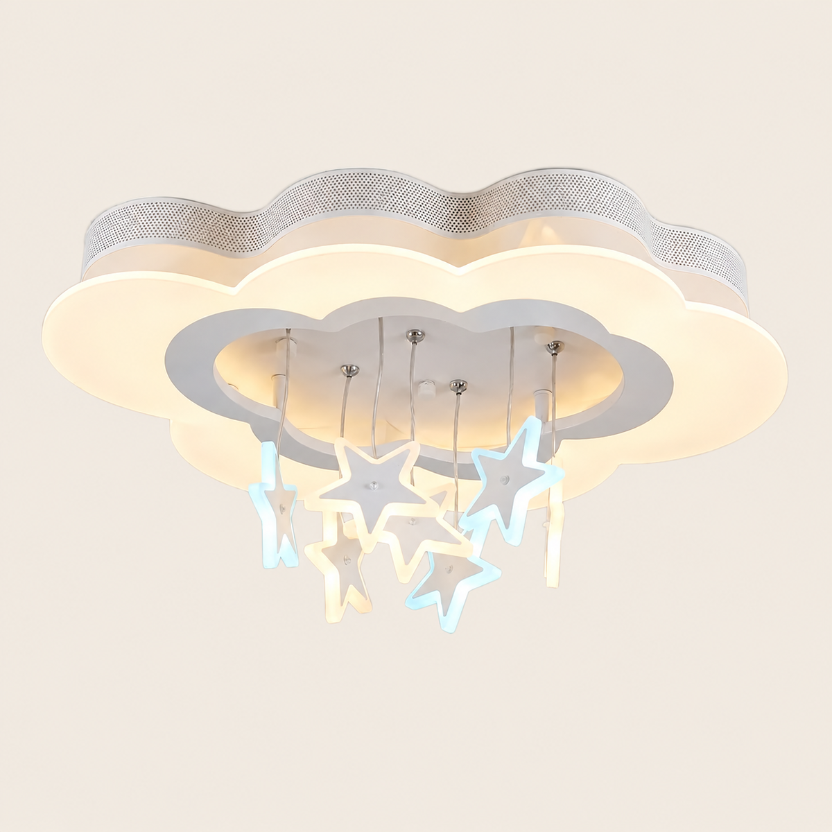 Stars White Metal & Acrylic Ceiling Light