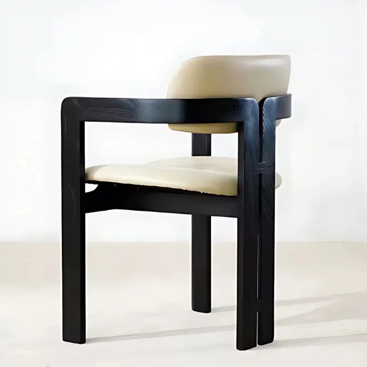 Black Beige Dining Chair