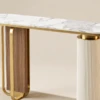 CAPRI GOLD & WHITE COFFEE CONSOLE TABLE - luxury furniture Dubai UAE