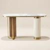 CAPRI GOLD & WHITE COFFEE CONSOLE TABLE - luxury furniture Dubai UAE