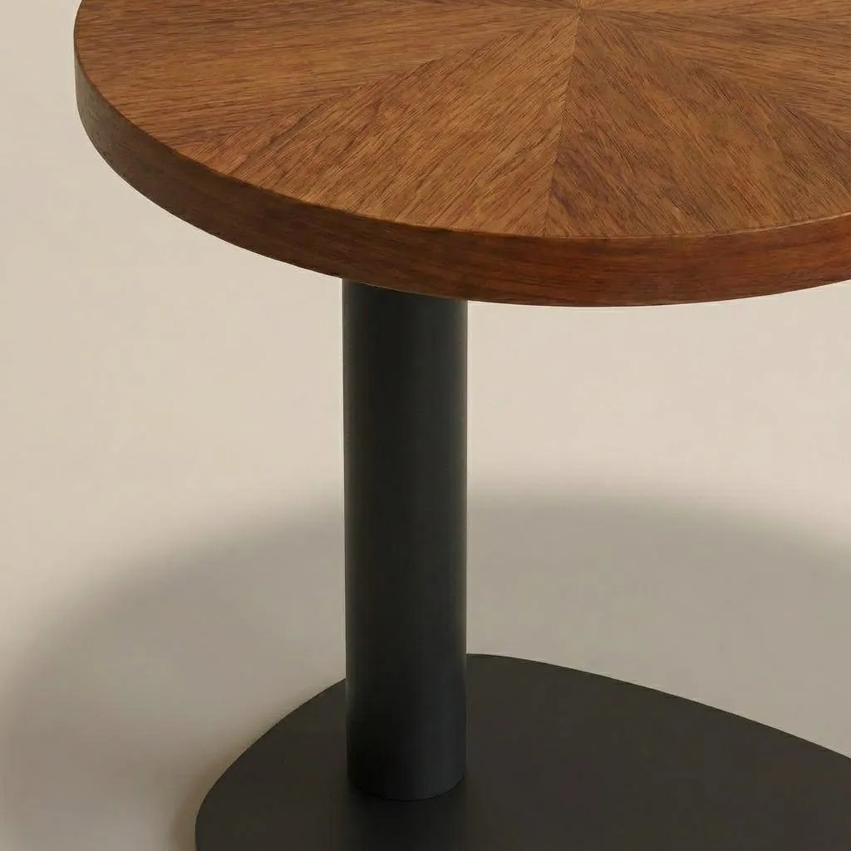 Olson Side Table – Walnut Wood Top Modern Accent Table UAE