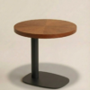 Olson Side Table – Walnut Wood Top Modern Accent Table UAE