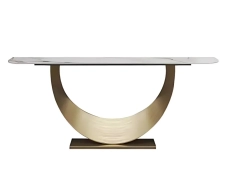 Gold Steel Console Table