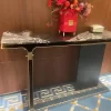Black Marble Console Table