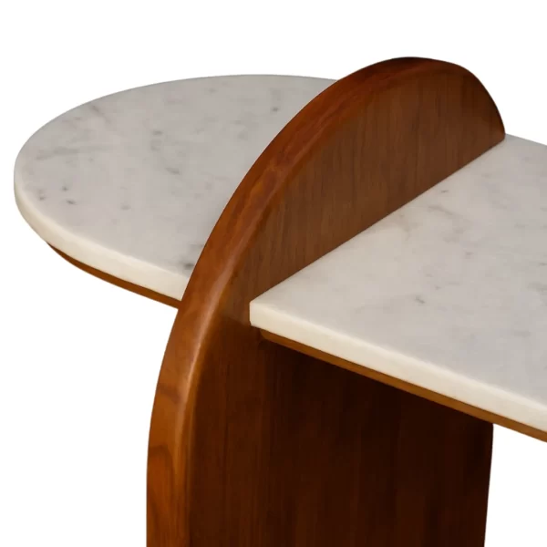 Walnut Wood Console Table