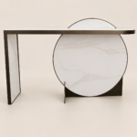BROOK WHITE MARBLE COFFEE CONSOLE TABLE