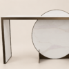 BROOK WHITE MARBLE COFFEE CONSOLE TABLE - luxury furniture Dubai UAE