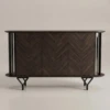 WOOD & GLASS BUFFET CABINET IN UAE