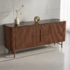 CLARENDON WOOD & MARBLE BUFFET CABINET - luxury furniture Dubai UAE