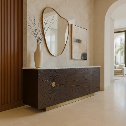 Artificial Marble Buffet Cabinet