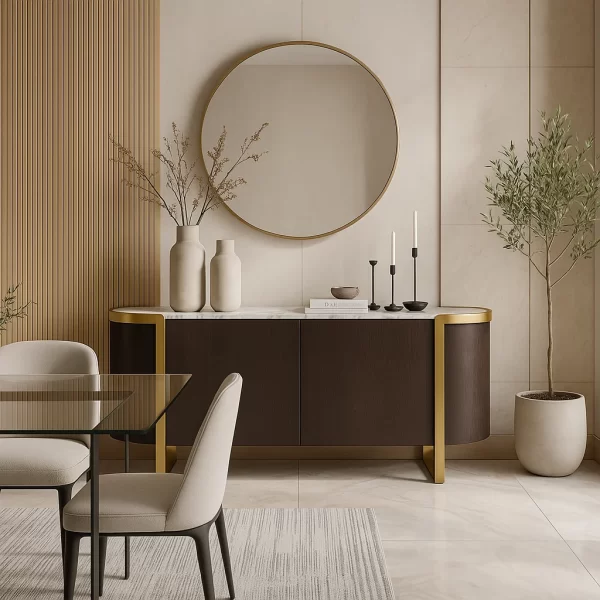 Walnut Artificial Sideboard