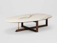 Brown Marble Coffee Table