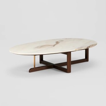 Brown Marble Coffee Table