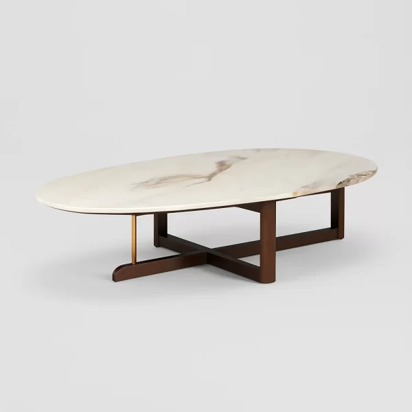 Brown Marble Coffee Table