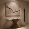 OAKLEY WALNUT MARBLE & WOOD COFFEE CONSOLE TABLE - luxury furniture Dubai UAE