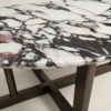 Coffee Table Sila Luxury Brown Marble Coffee Table 120cm Modern Industrial 2026